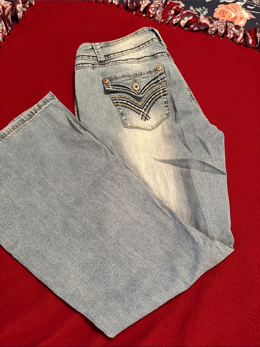 VINTAGE*** Angels Light Blue Women’s Jeans - Unbranded - Picture 4 of 4